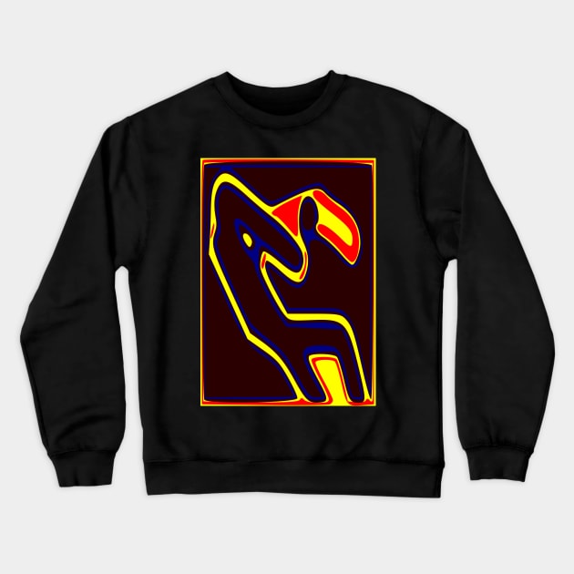 Bird-Man. Fantasy Creature Crewneck Sweatshirt by SpieklyArt